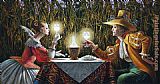 Michael Cheval Delighted by Light II painting
